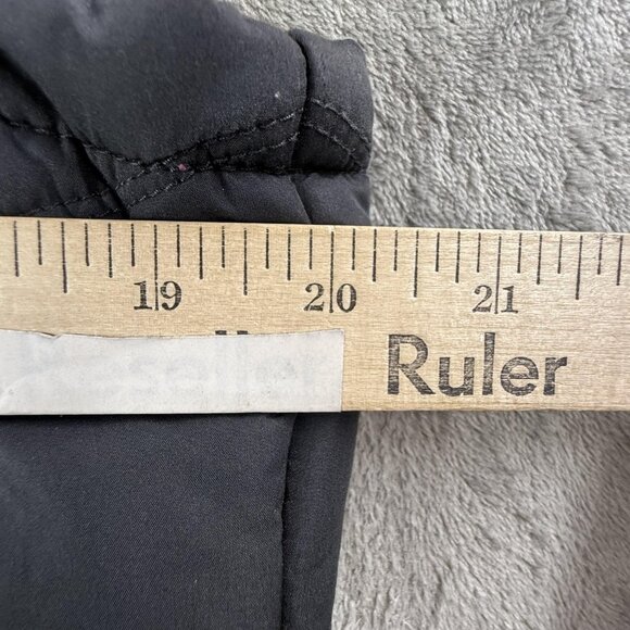 American Eagle Vest Womens Large Blue Hooded Sherpa Lined Quilted Full Zip Y2K - Picture 13 of 14